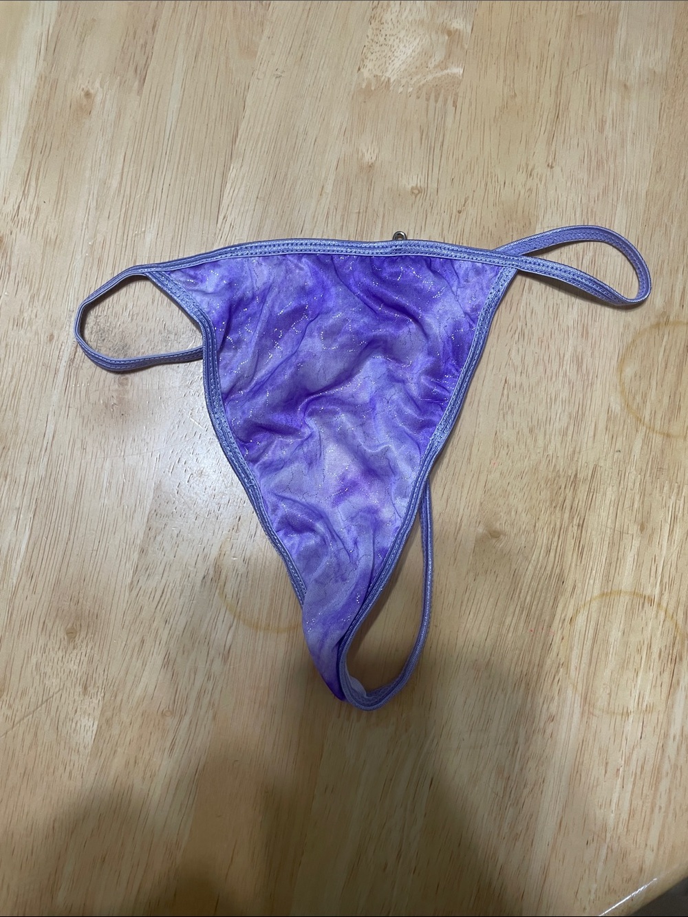 Native Intimates Lavender Tie-Dye High-Cut Bikini Brief
